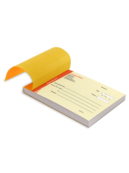 Receipt book printing